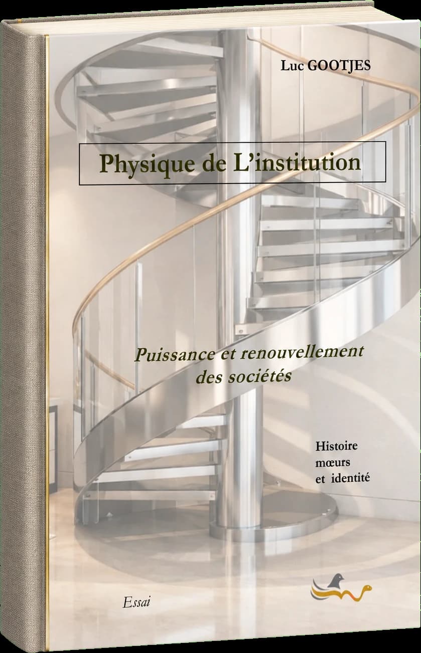 Livre Physique de l’Institution présenté en volume avec une reliure en toile grise